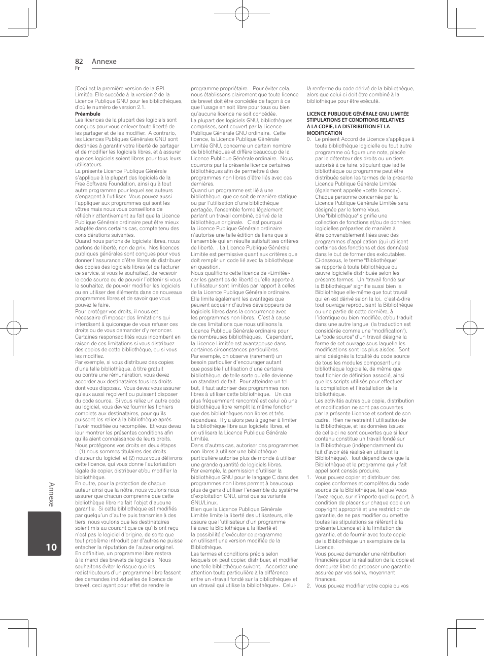 Annexe 82, An nex e | Pioneer BCS-222 User Manual | Page 158 / 468