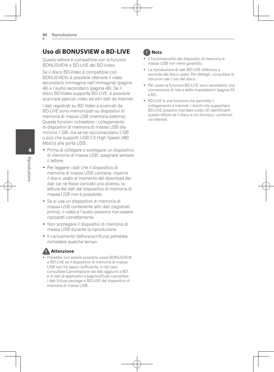 Uso di bonusview o bd-live | Pioneer BCS-222 User Manual | Page 280 / 468