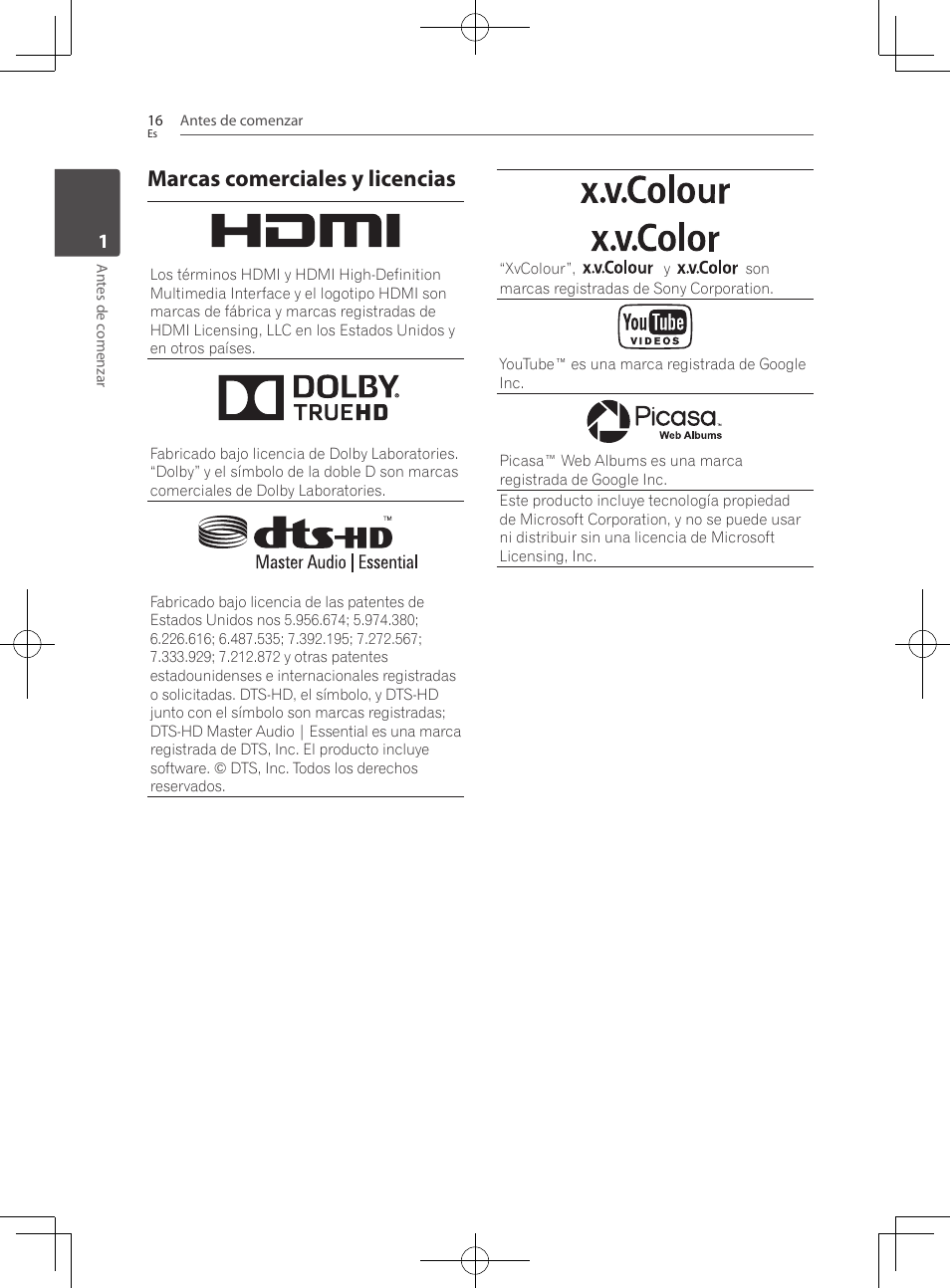Marcas comerciales y licencias | Pioneer BCS-222 User Manual | Page 404 / 468