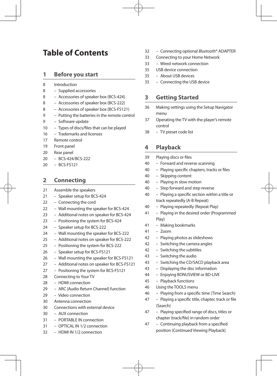 Pioneer BCS-222 User Manual | Page 6 / 468