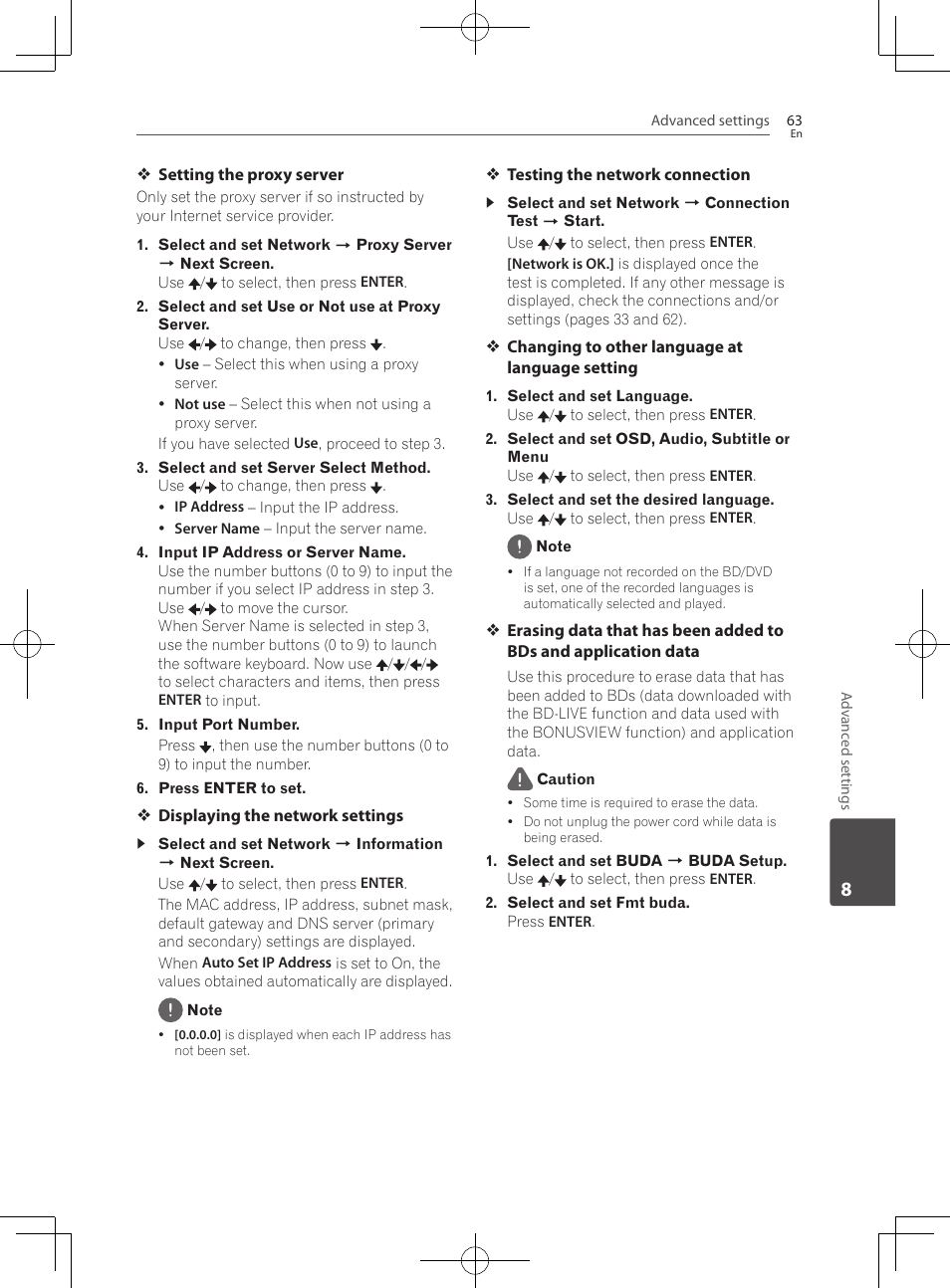 Pioneer BCS-222 User Manual | Page 63 / 468