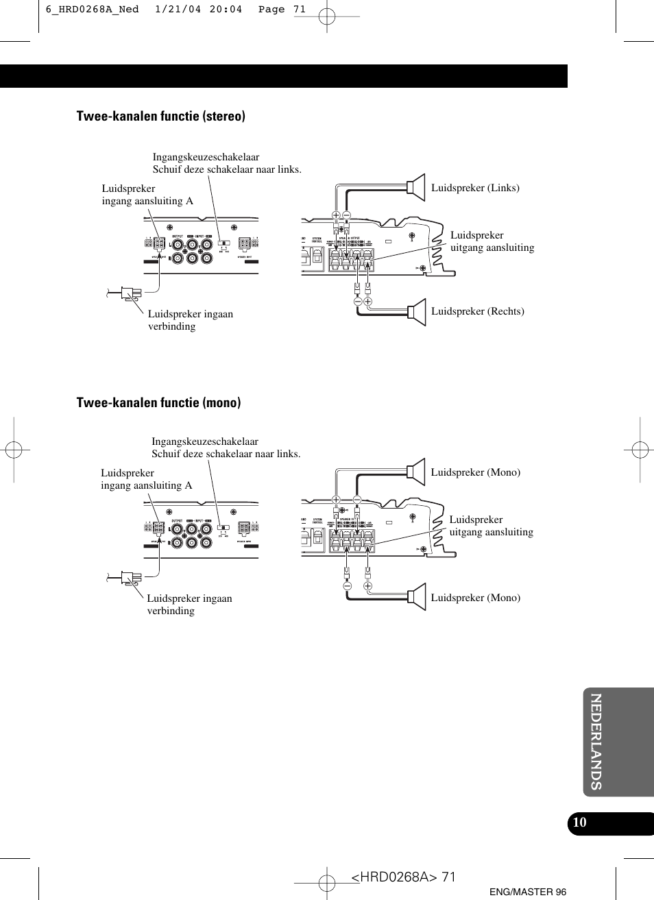 Pioneer GM-4000F User Manual | Page 71 / 74