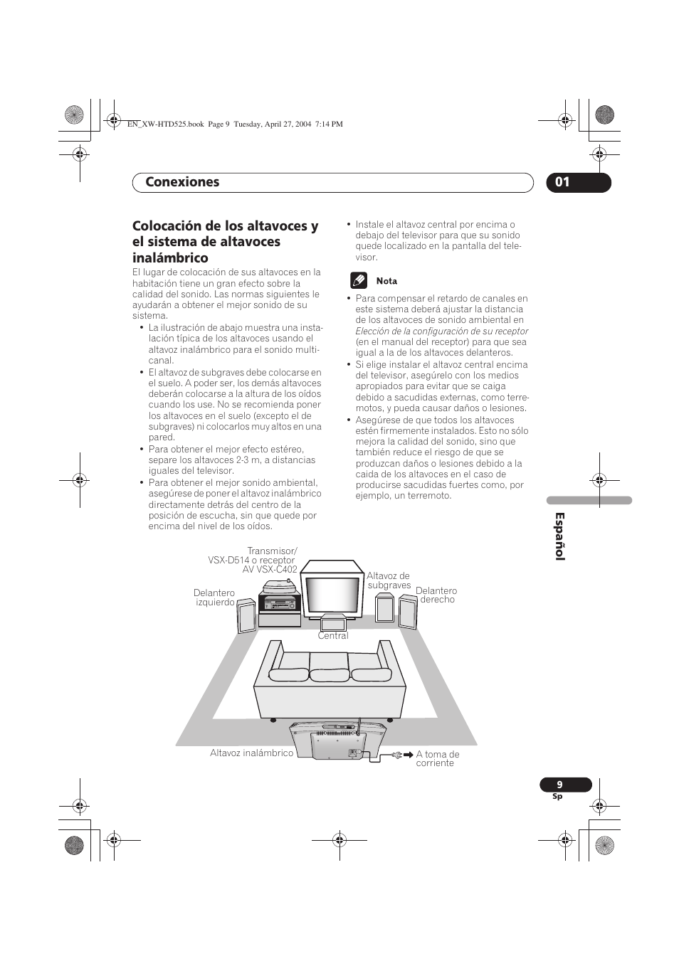 Conexiones 01 | Pioneer XW-HTD525 User Manual | Page 79 / 107