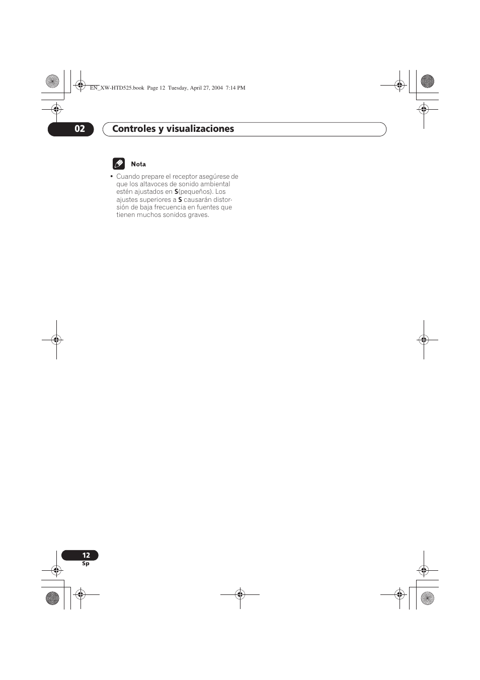 Controles y visualizaciones 02 | Pioneer XW-HTD525 User Manual | Page 82 / 107