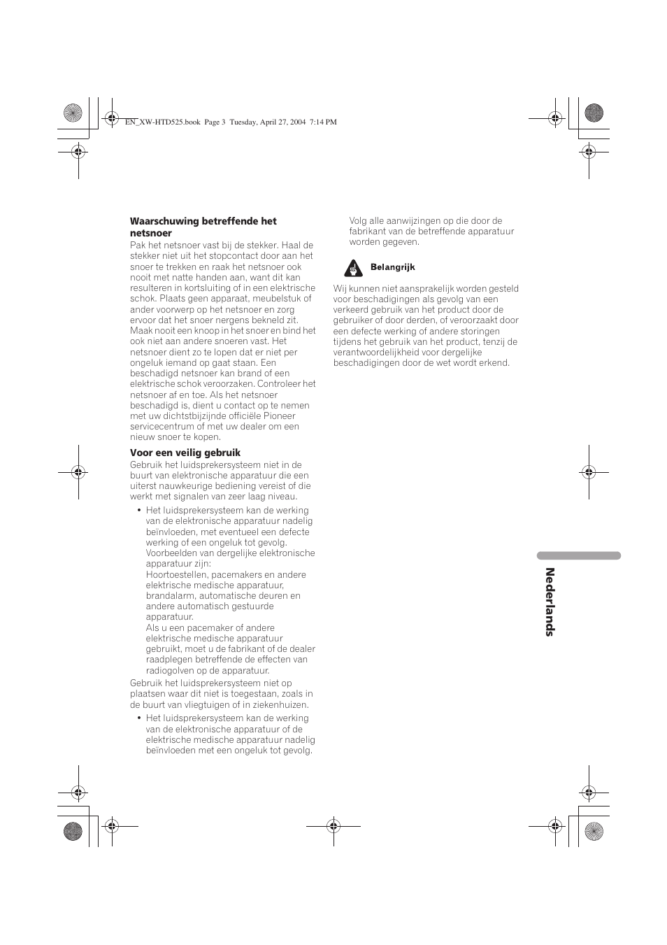 Pioneer XW-HTD525 User Manual | Page 91 / 107