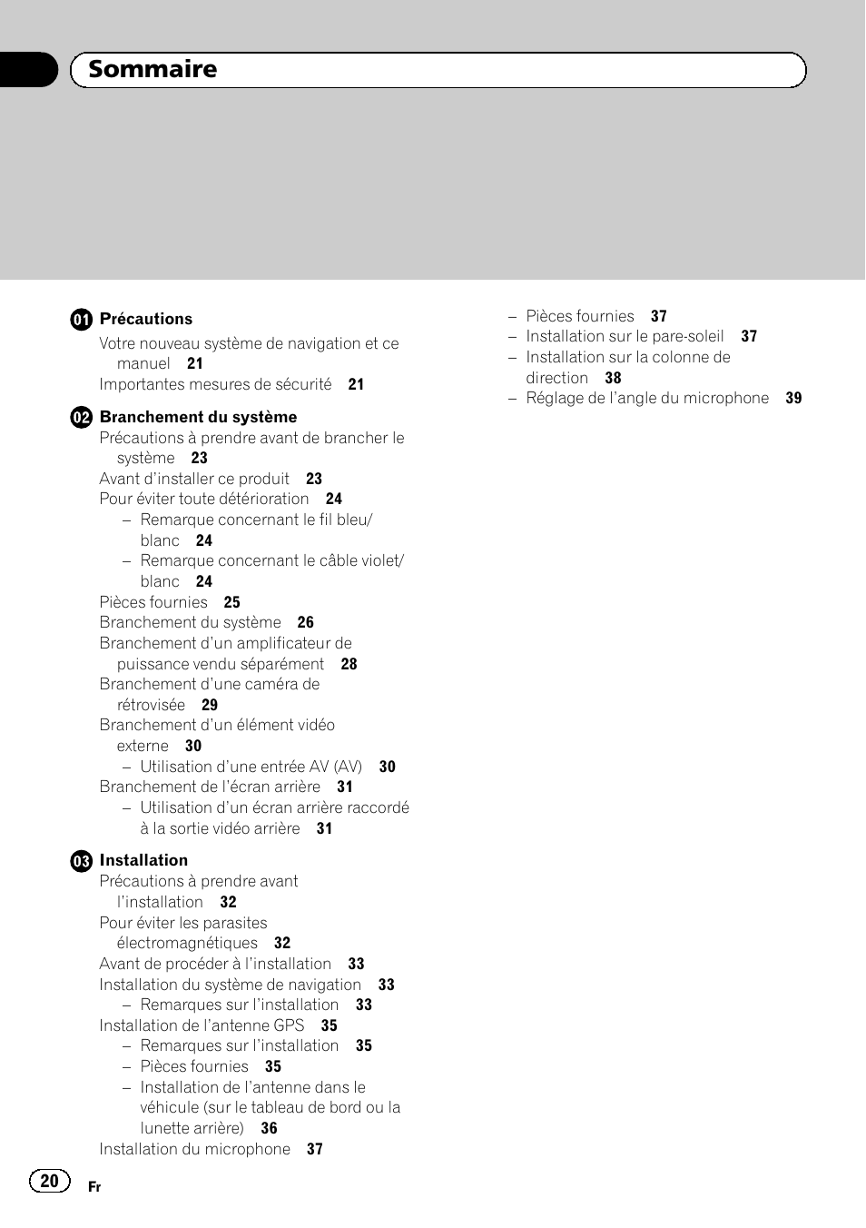 Pioneer AVIC-F840BT User Manual | Page 20 / 124
