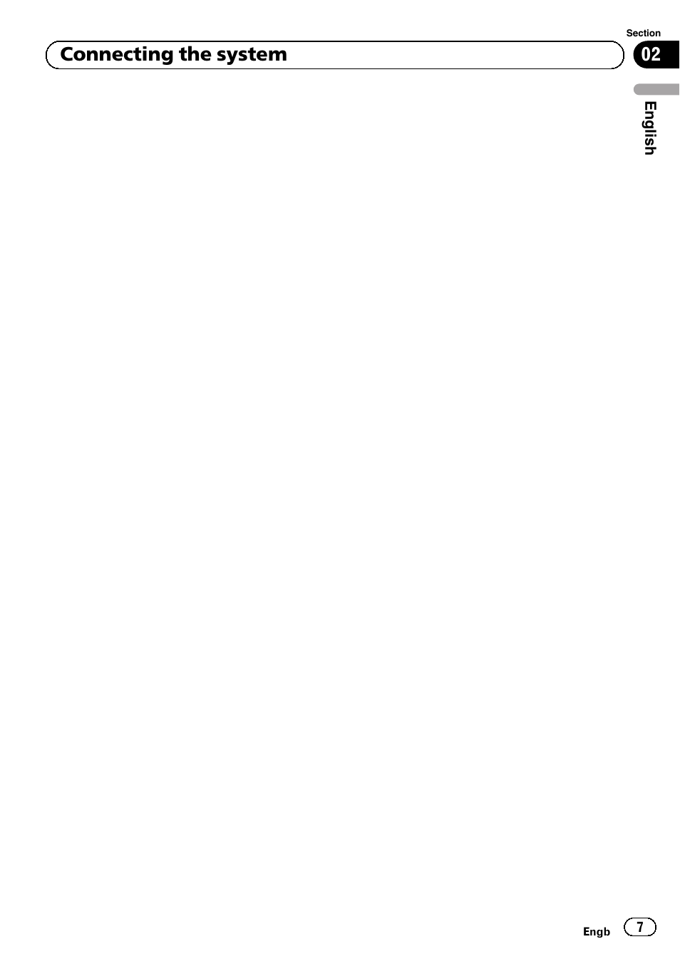 02 connecting the system | Pioneer AVIC-F840BT User Manual | Page 7 / 124