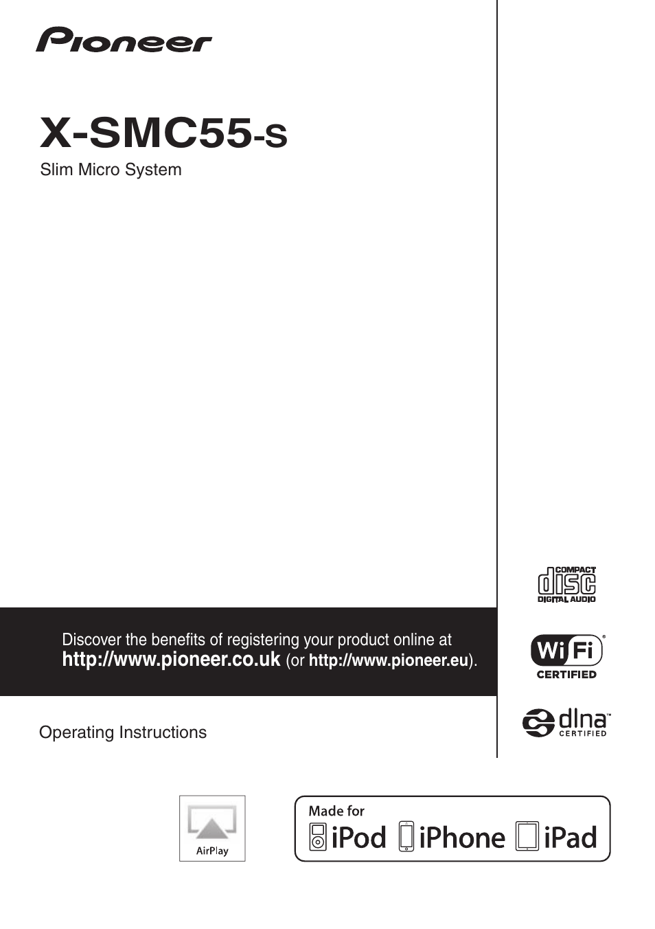 Pioneer X-SMC55-S User Manual | 54 pages