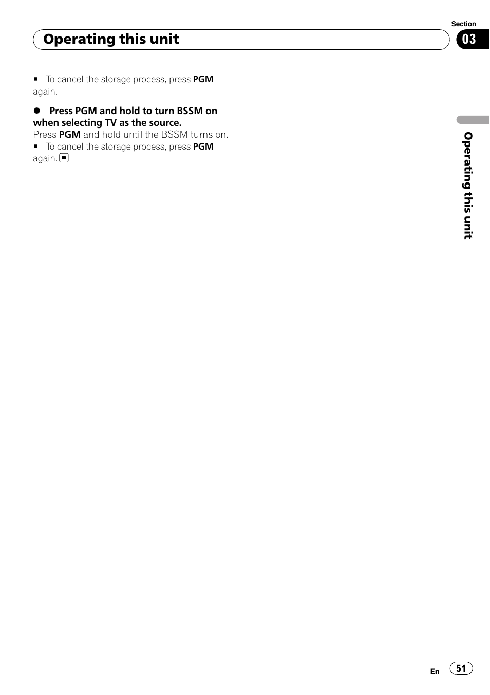 Operating this unit | Pioneer AVH-P4000DVD User Manual | Page 51 / 96