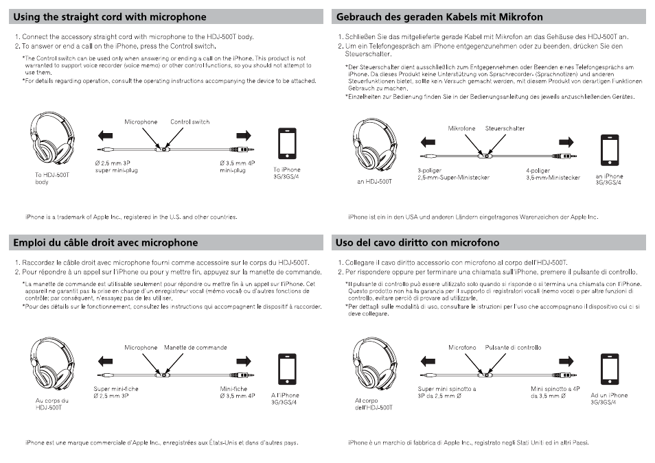 Pioneer HDJ-500T User Manual | 2 pages