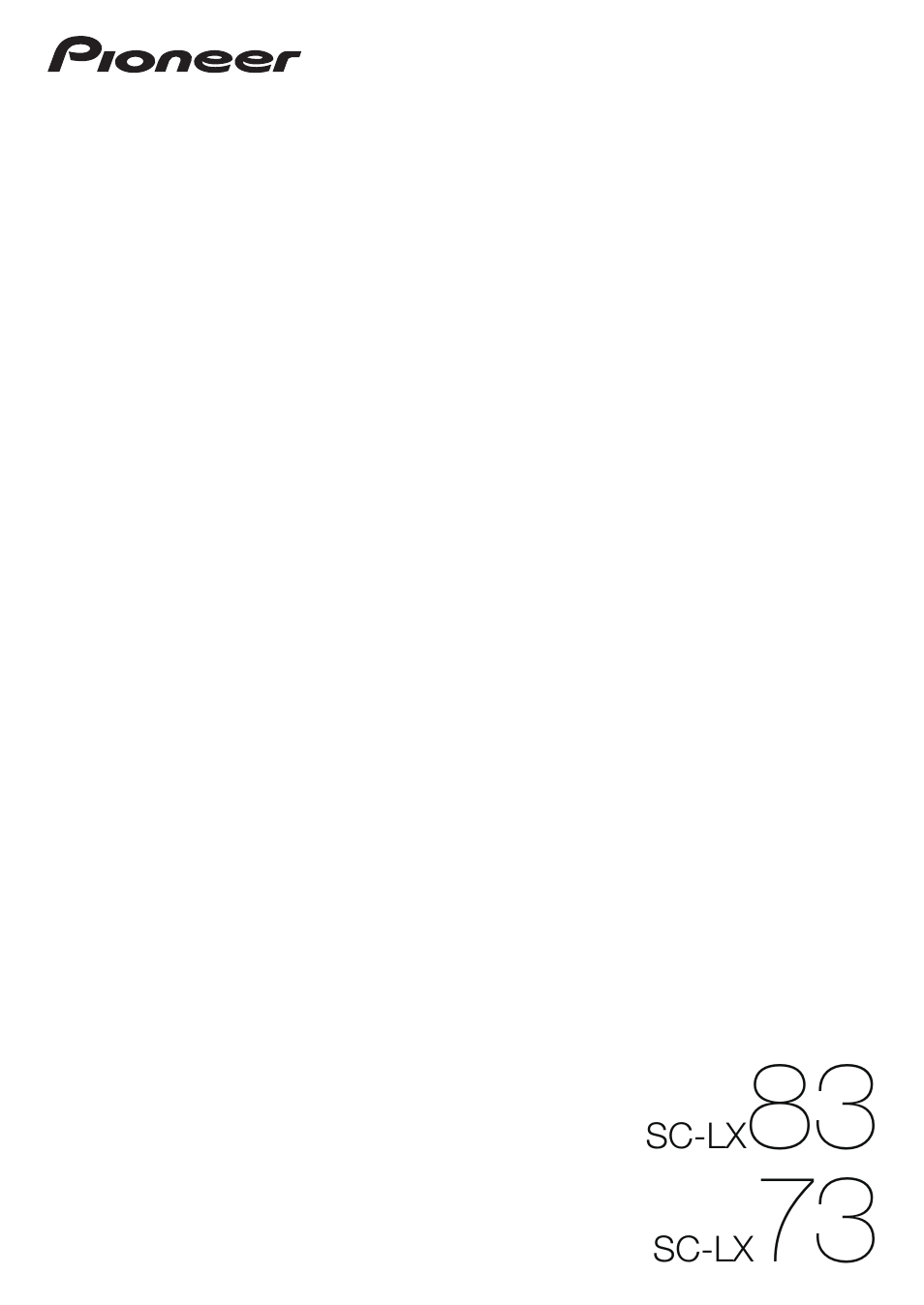 Pioneer SC-LX73 User Manual | 146 pages