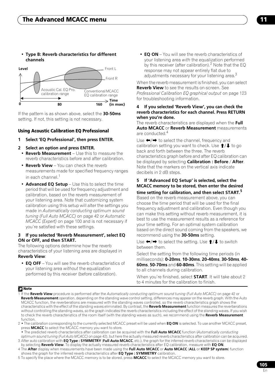 The advanced mcacc menu 11 | Pioneer SC-LX73 User Manual | Page 105 / 146