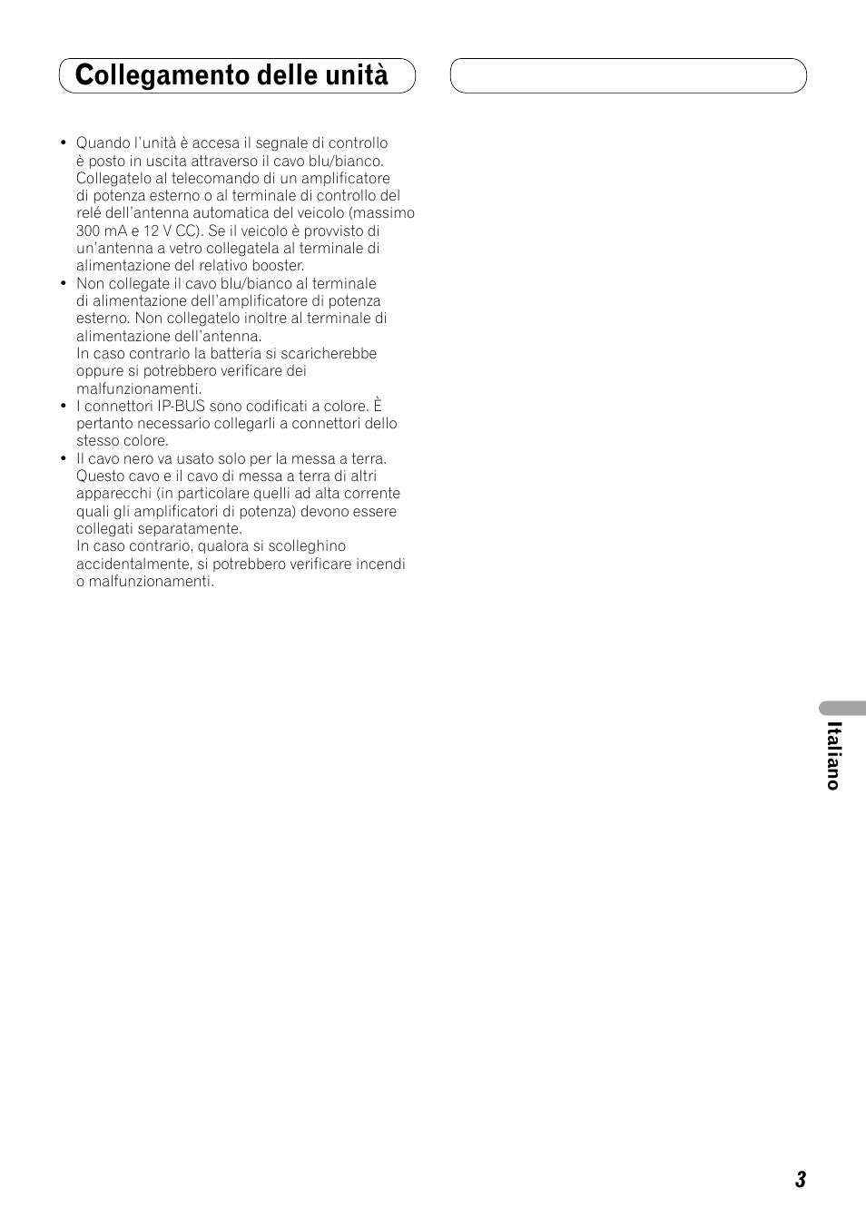 Collegamento delle unità | Pioneer FH-P80BT User Manual | Page 43 / 72