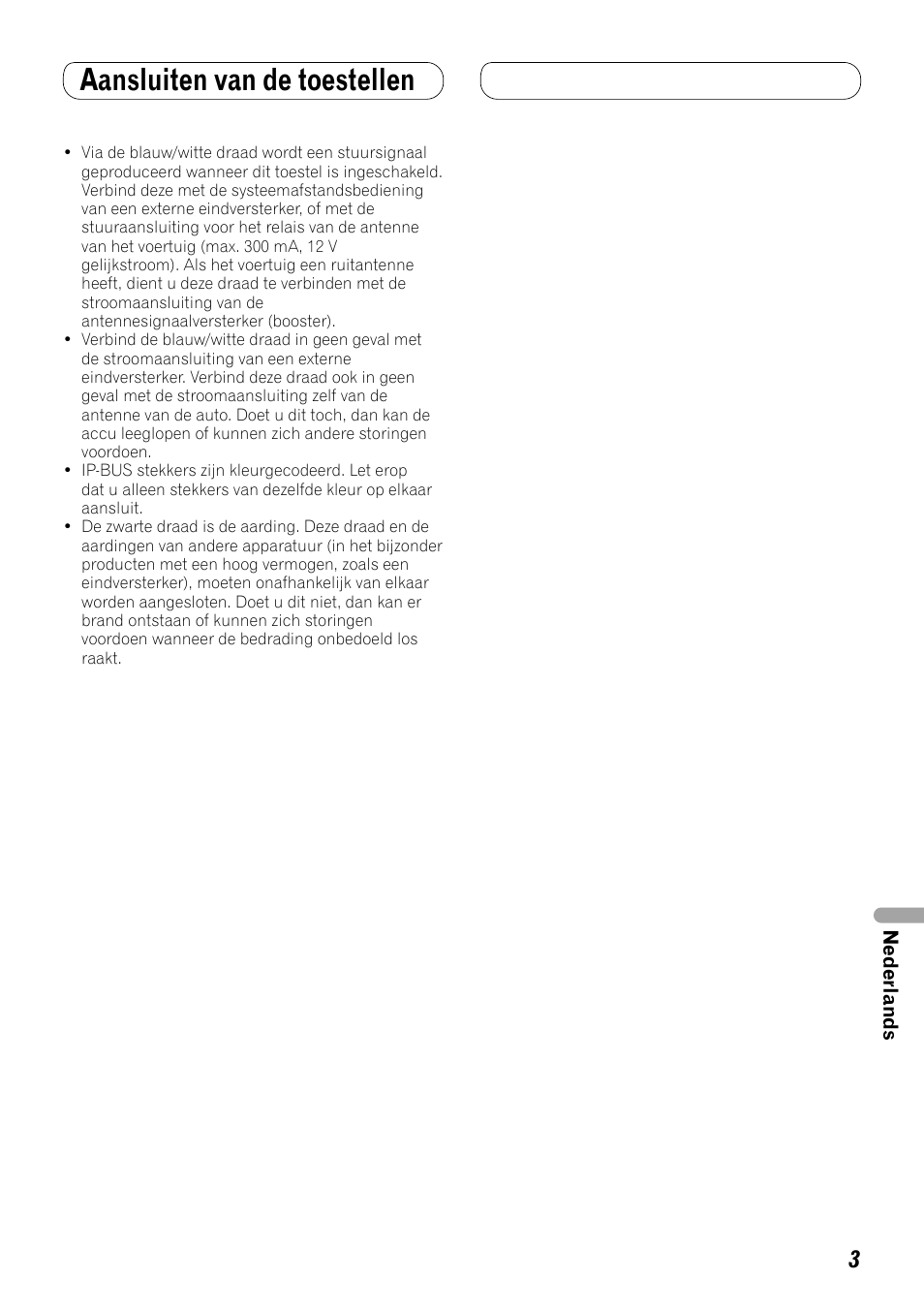 Aansluiten van de toestellen | Pioneer FH-P80BT User Manual | Page 53 / 72