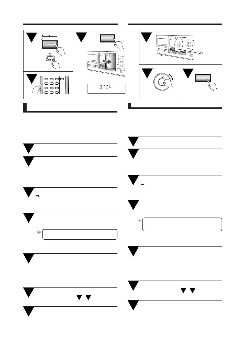 Cómo introducir discos, Colocação dos discos | Pioneer PD-F1009 User Manual | Page 102 / 124