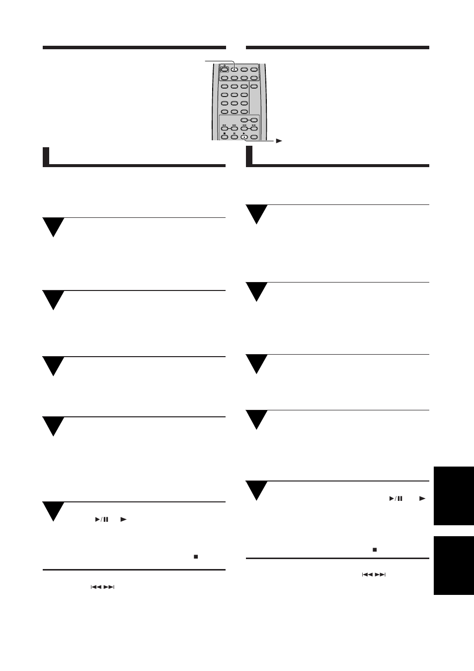 Para explorar rápidamente las melodías de un disco, Para explorar rapidamente as faixas dum disco, Español português | Hi-lite 3 operaciones diversas, Várias operações | Pioneer PD-F1009 User Manual | Page 117 / 124