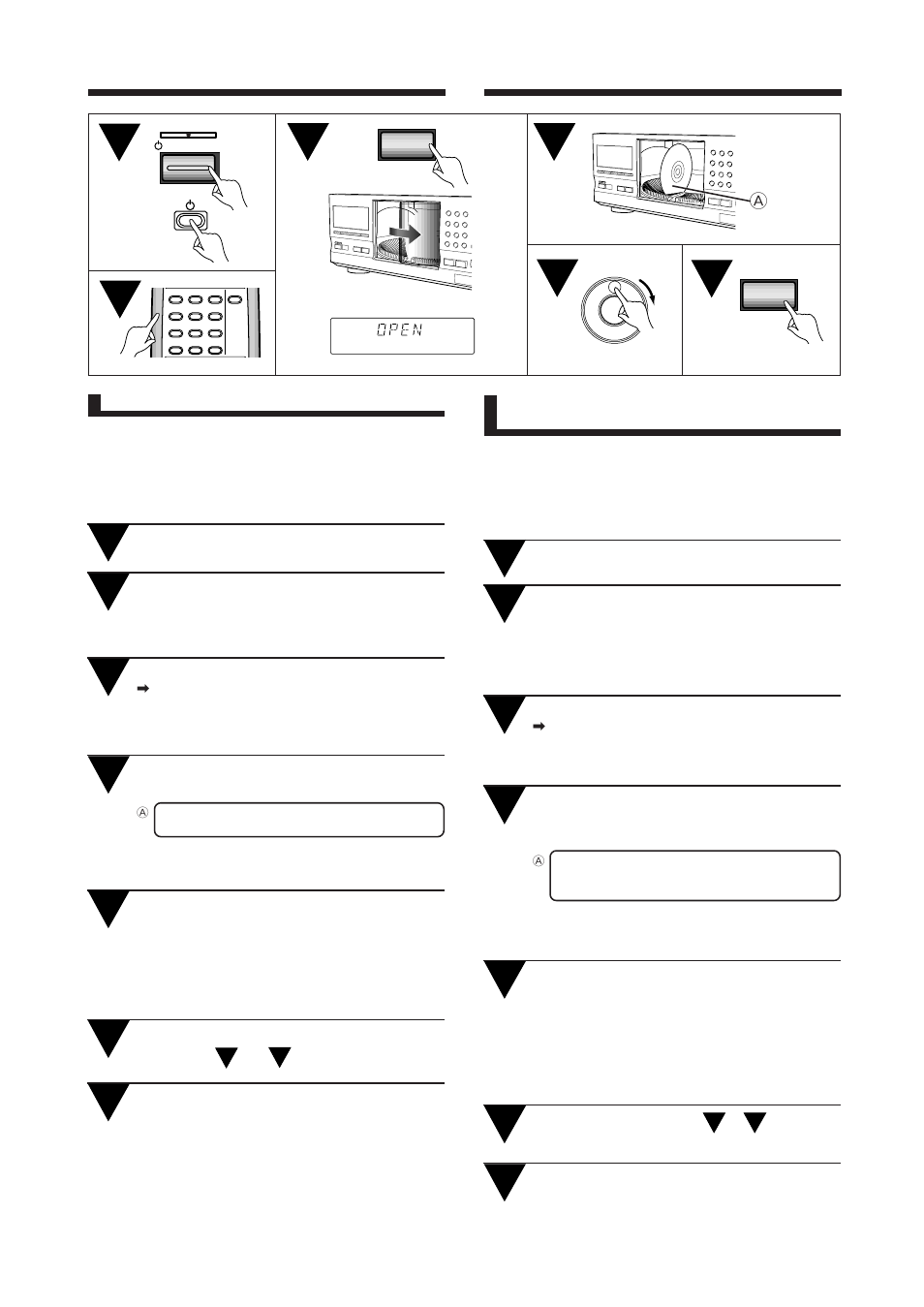 How to load the discs, Chargement des disques | Pioneer PD-F1009 User Manual | Page 12 / 124