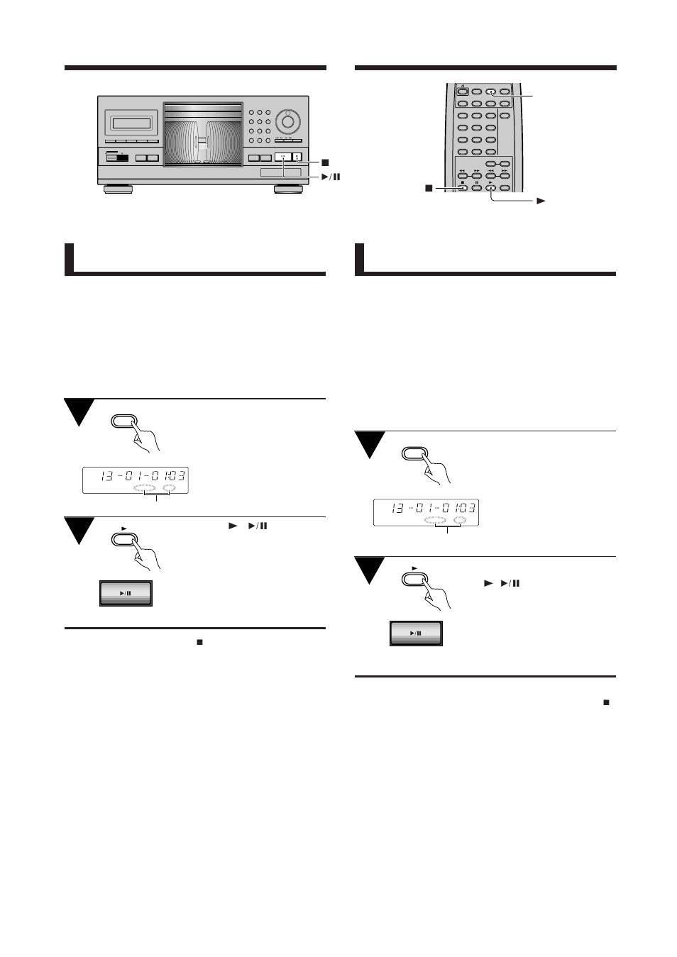 Press the previous button, 37 previous, Various operations 7 6 | Appuyez sur la touche previous, Fonctions diverses, Clear program repeat display, Track disc | Pioneer PD-F1009 User Manual | Page 22 / 124