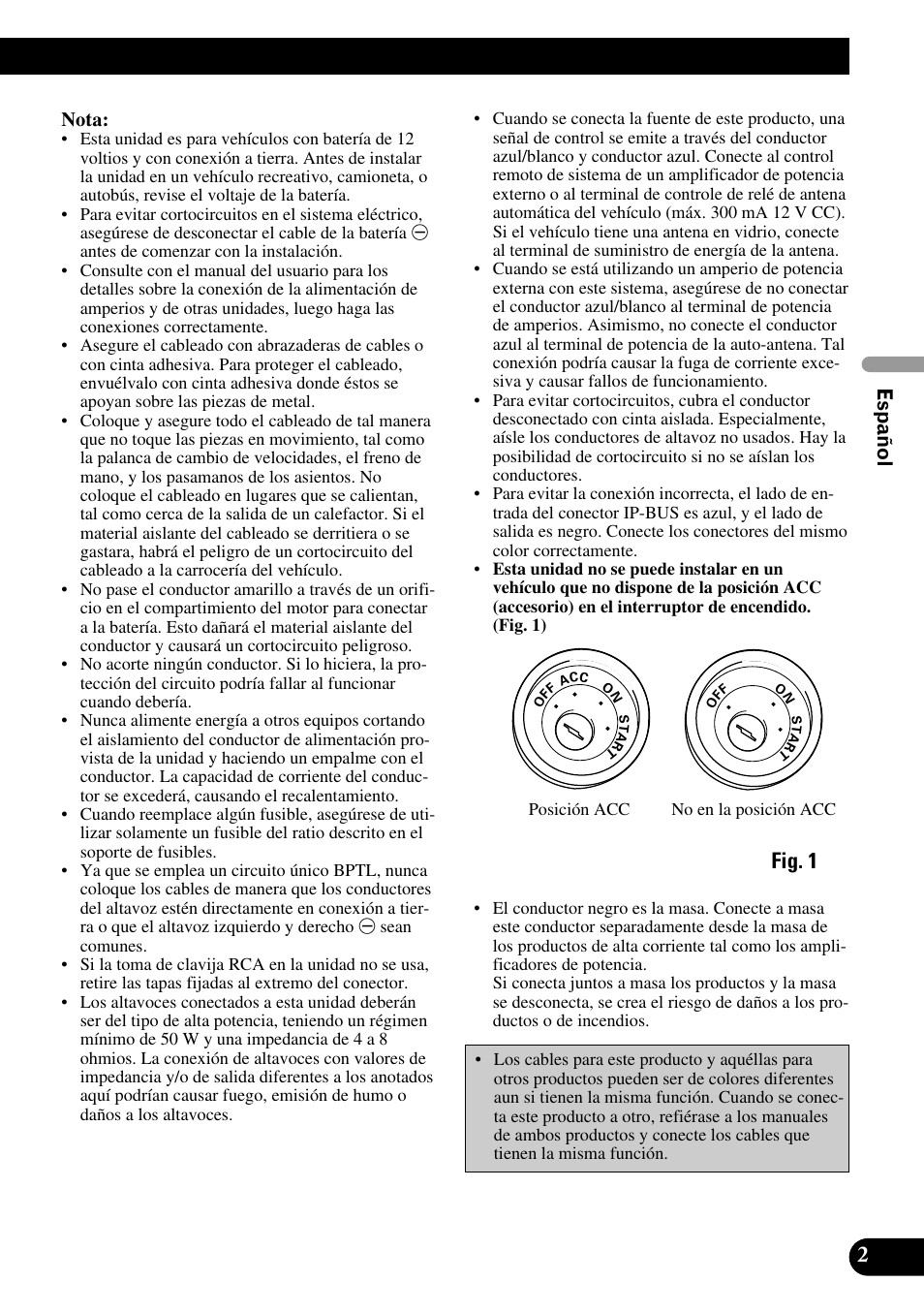 Fig. 1 | Pioneer AVH-P7500DVD User Manual | Page 19 / 100