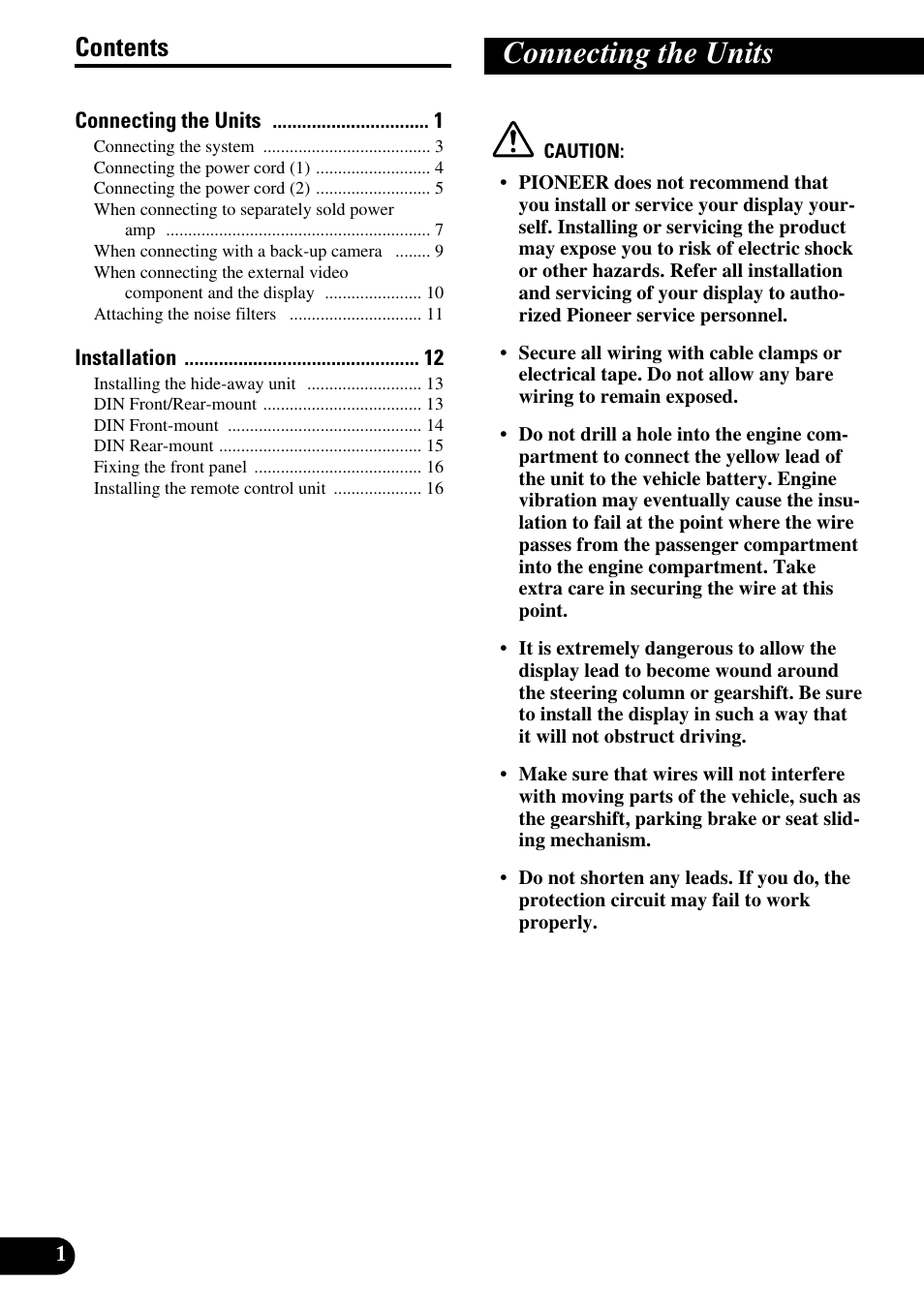 Pioneer AVH-P7500DVD User Manual | Page 2 / 100