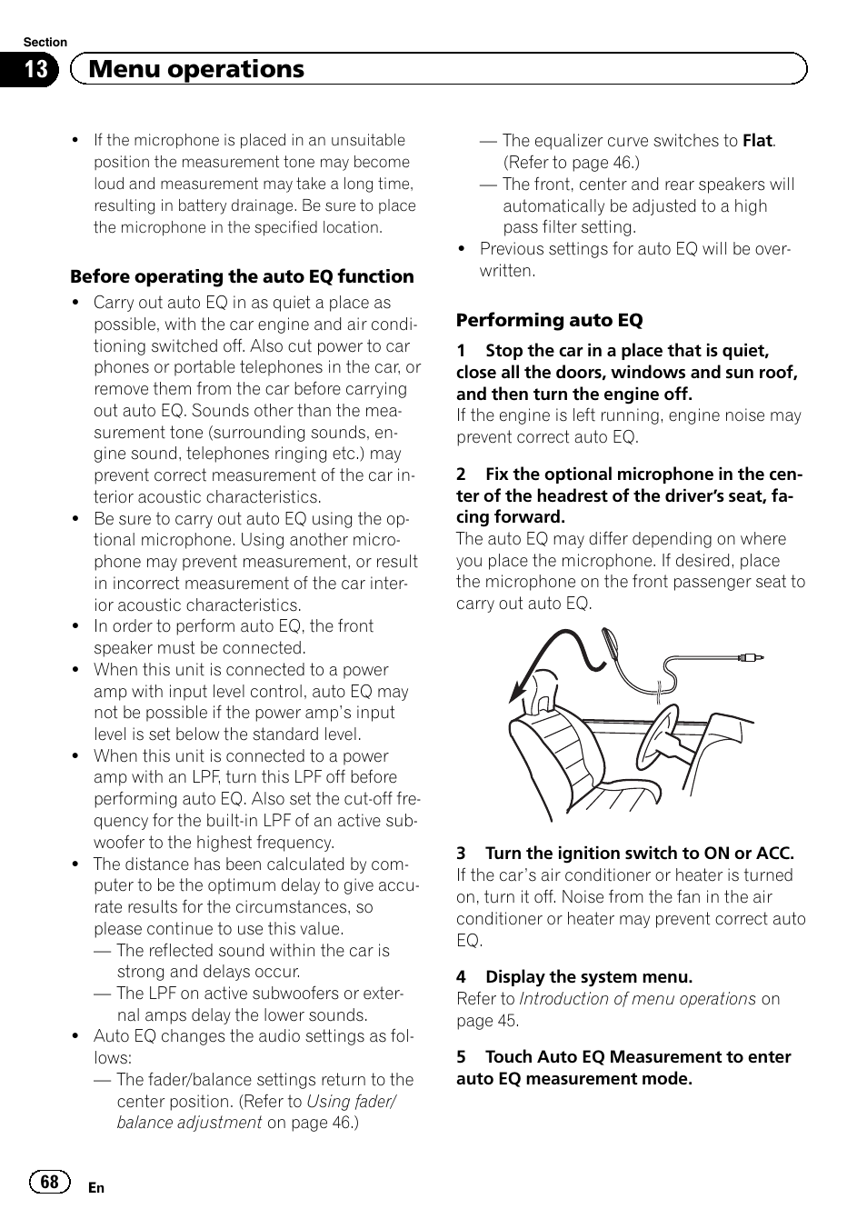 13 menu operations | Pioneer AVH-P4200DVD User Manual | Page 68 / 96