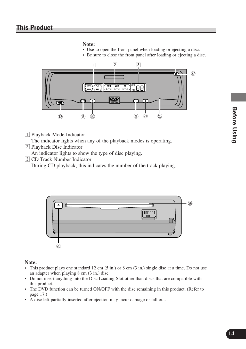This product | Pioneer SDV-P7 User Manual | Page 17 / 68