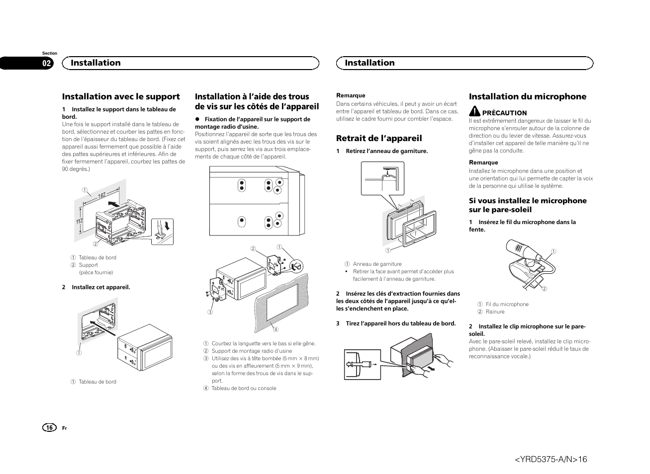 Pioneer AVH-X8500BT User Manual | Page 16 / 52