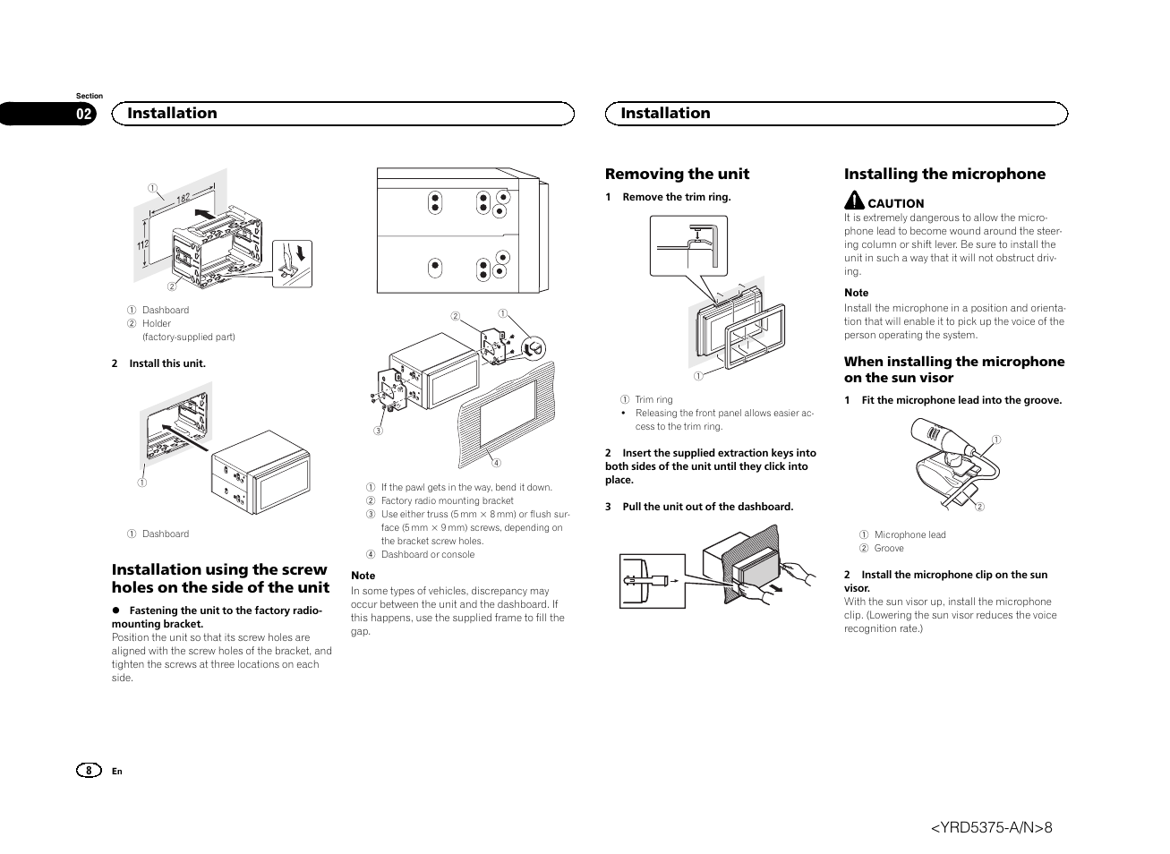 Pioneer AVH-X8500BT User Manual | Page 8 / 52