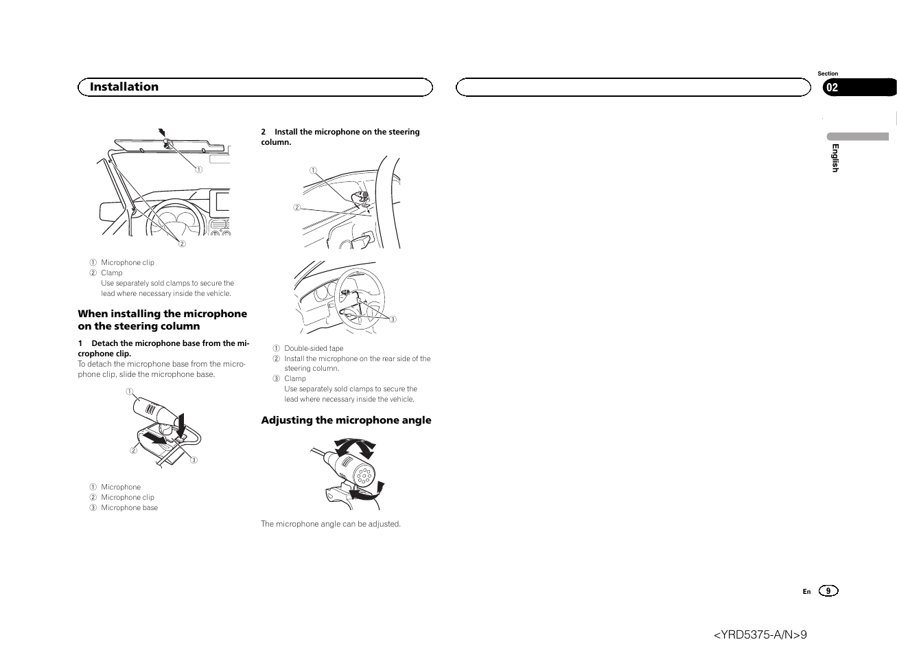 Installation | Pioneer AVH-X8500BT User Manual | Page 9 / 52