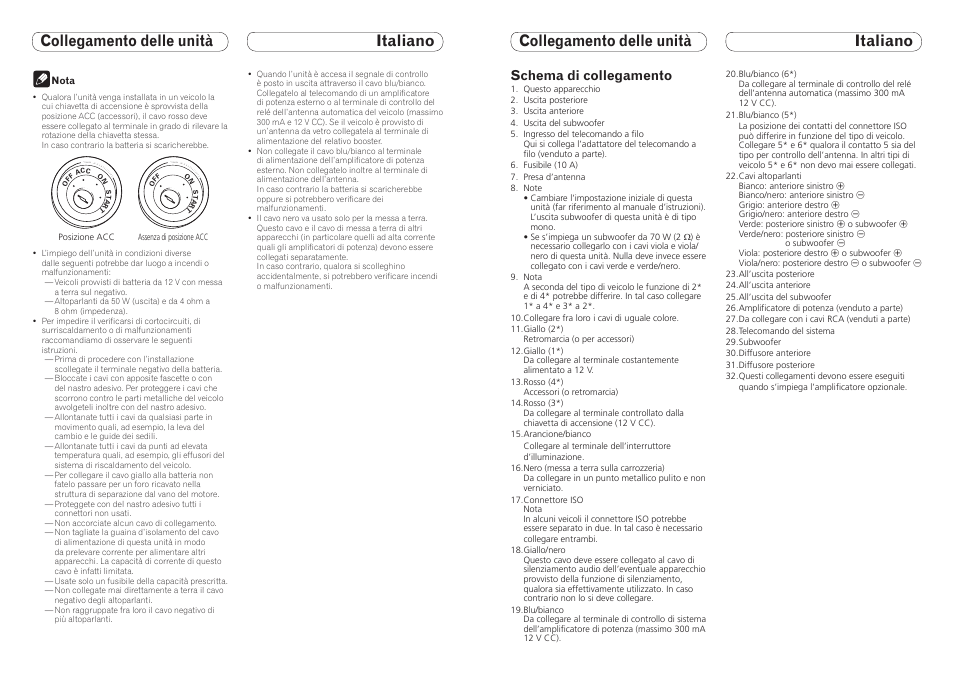 Schema di collegamento | Pioneer DEH-9300SD User Manual | Page 12 / 16