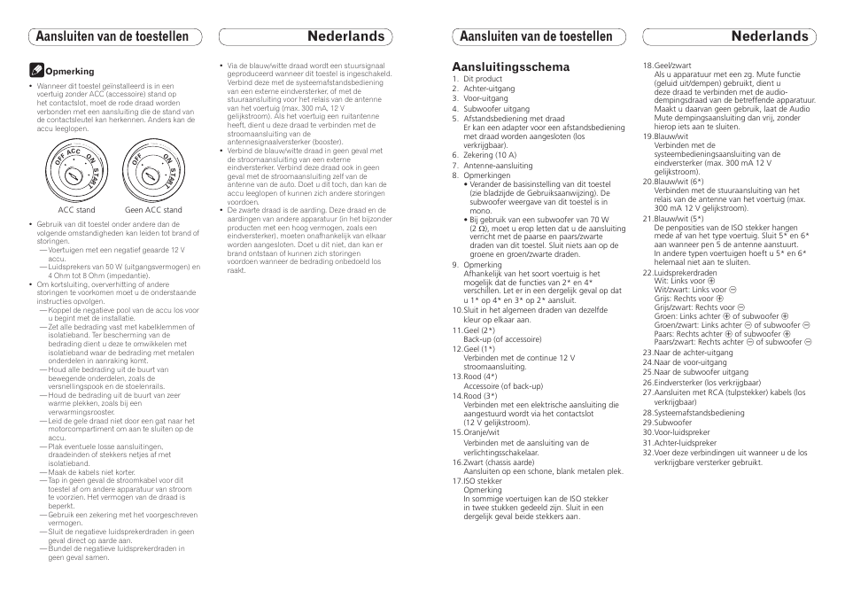 Aansluitingsschema | Pioneer DEH-9300SD User Manual | Page 15 / 16