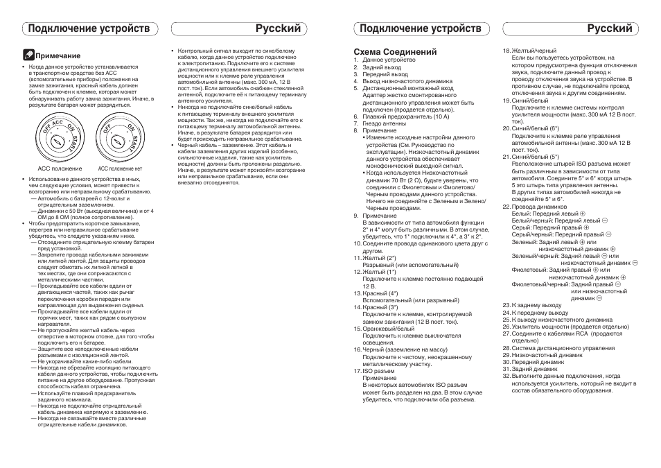 Схема соединений | Pioneer DEH-9300SD User Manual | Page 16 / 16