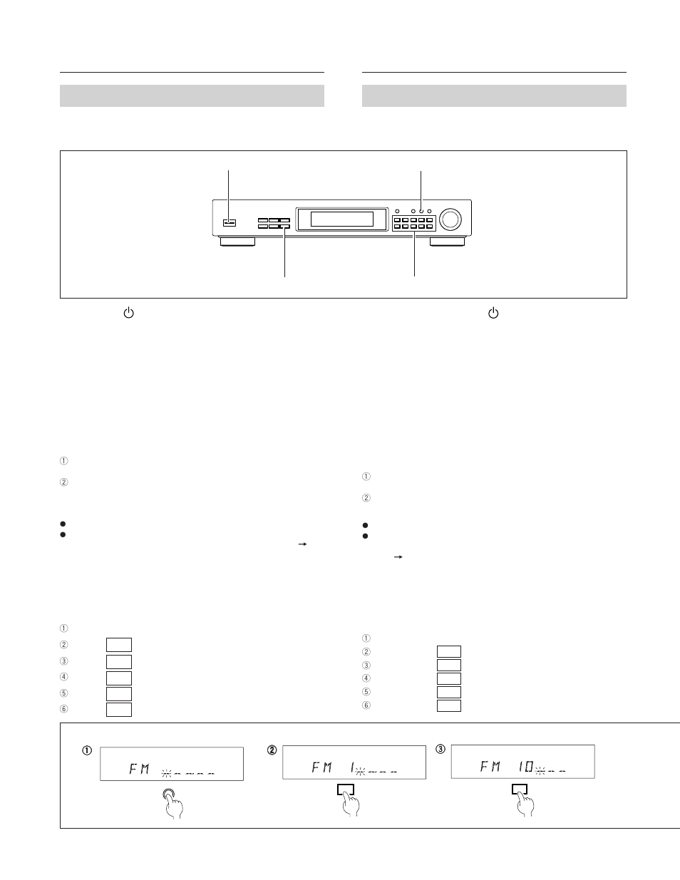 Direct access tuning 1 2 4 3, Syntonisation a acces direct | Pioneer F-208RDS User Manual | Page 24 / 104