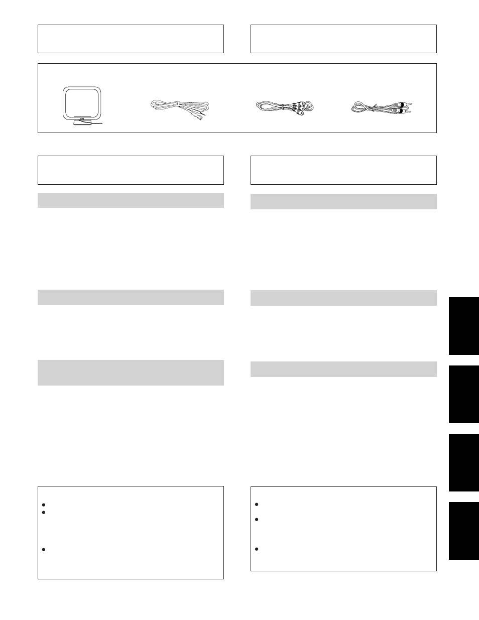 Control de los accesorios, Instalacion, Confirmação dos acessórios | Instalação | Pioneer F-208RDS User Manual | Page 57 / 104