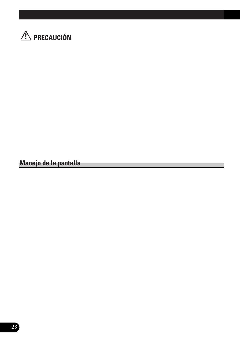Sobre esta pantalla, Lcd), Mantenimiento de la pantalla en buenas | Condiciones, Acerca del tubo fluorescente pequeño, Precaución, Manejo de la pantalla | Pioneer AVD-W8000 User Manual | Page 58 / 104