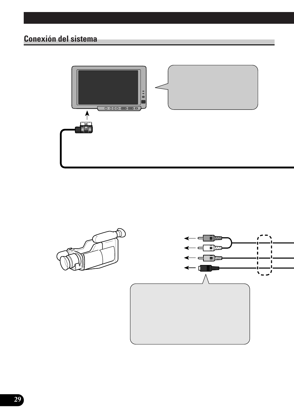 Conexión del sistema | Pioneer AVD-W8000 User Manual | Page 64 / 104