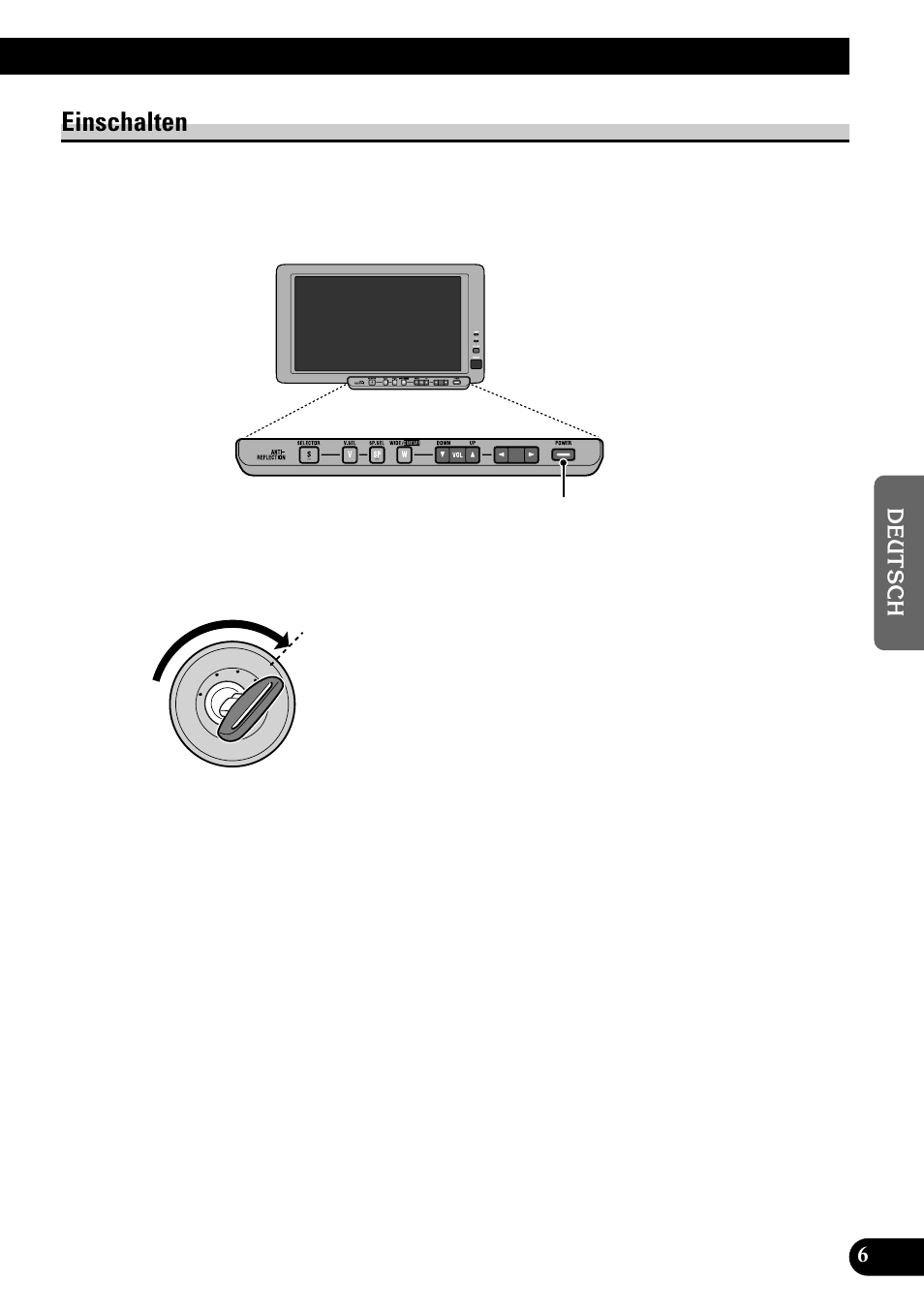 Einschalten | Pioneer AVD-W8000 User Manual | Page 75 / 104