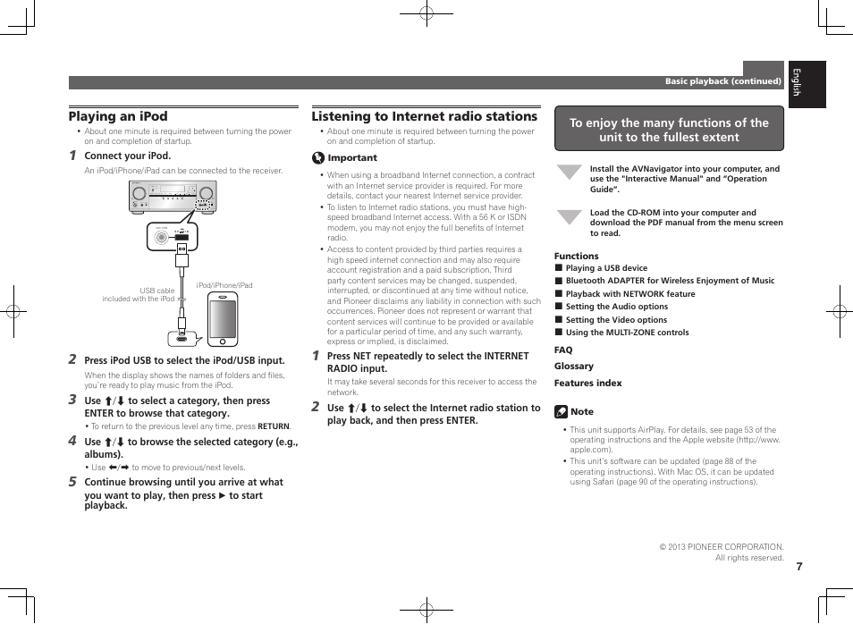 Pioneer VSX-923-S User Manual | Page 7 / 44