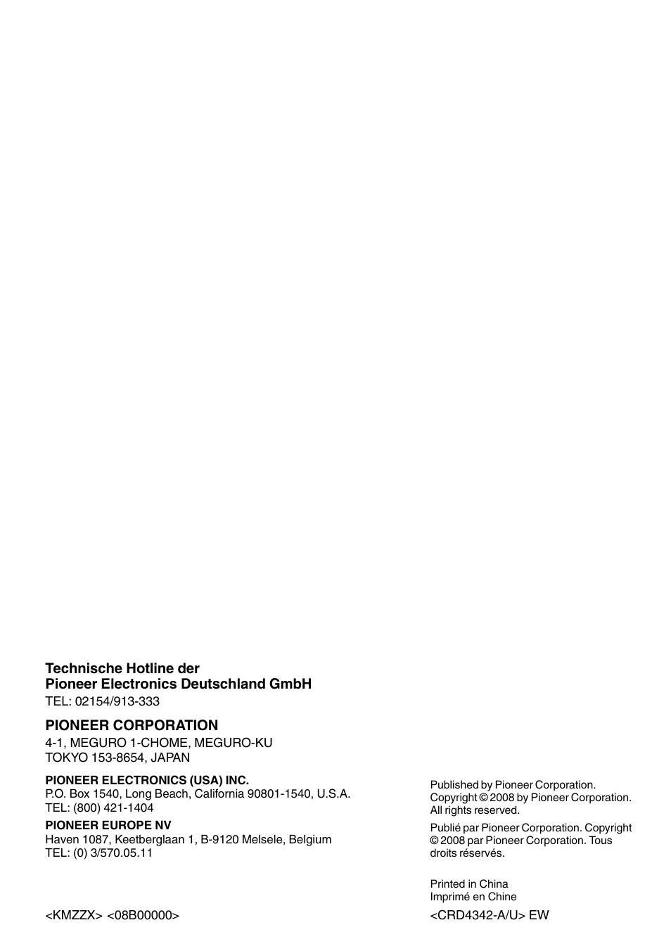 Pioneer AVIC-X3-II User Manual | Page 179 / 179