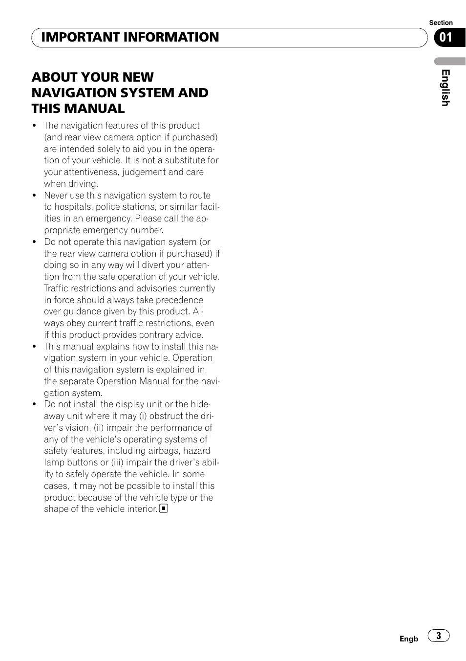 Important information, About your new navigation system, And this manual | About your new navigation system and this manual | Pioneer AVIC-X3-II User Manual | Page 3 / 179