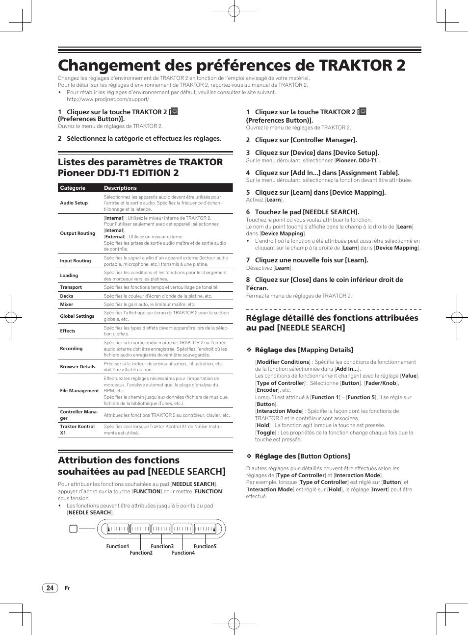 Changement des préférences de traktor 2 | Pioneer DDJ-T1 User Manual | Page 54 / 96