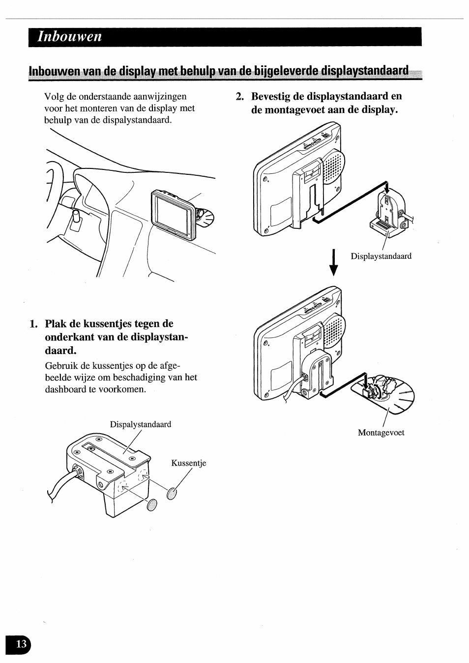 Inbouwen | Pioneer AVD-505 User Manual | Page 104 / 110