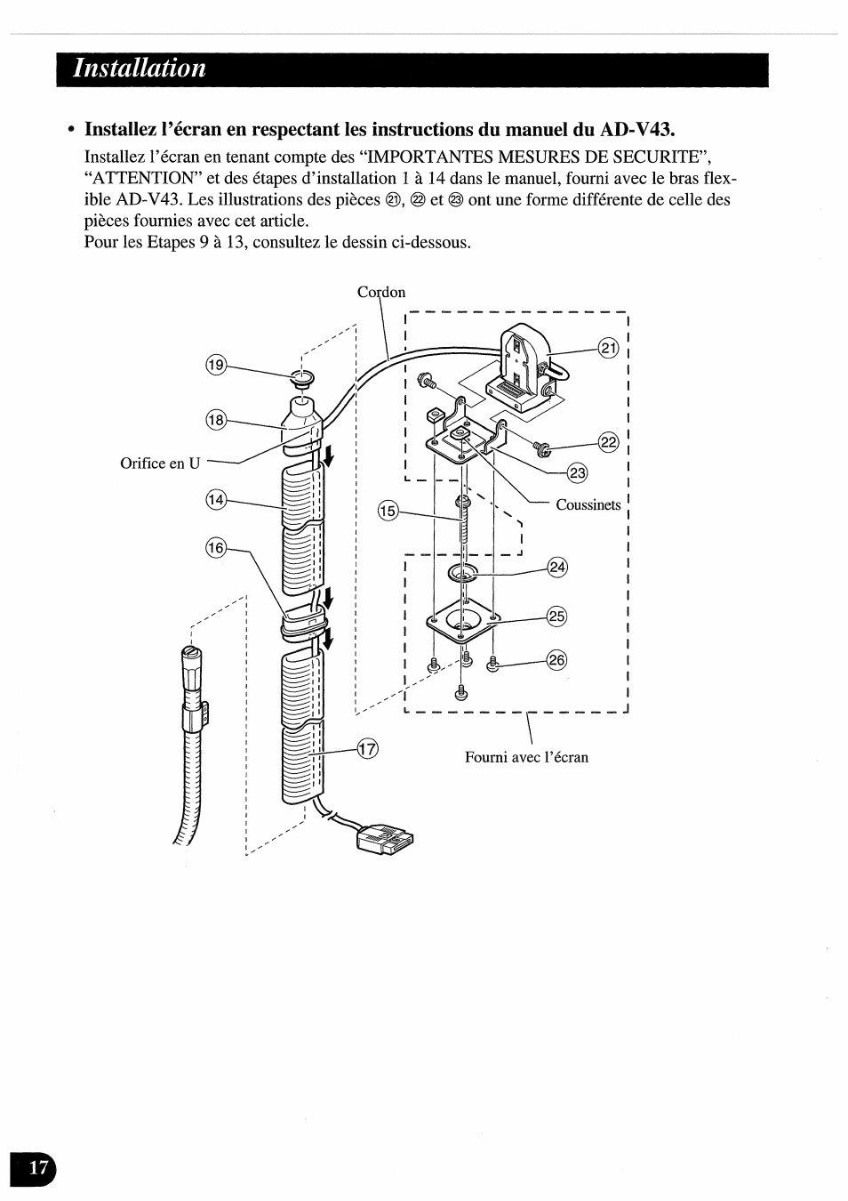 Installation | Pioneer AVD-505 User Manual | Page 72 / 110