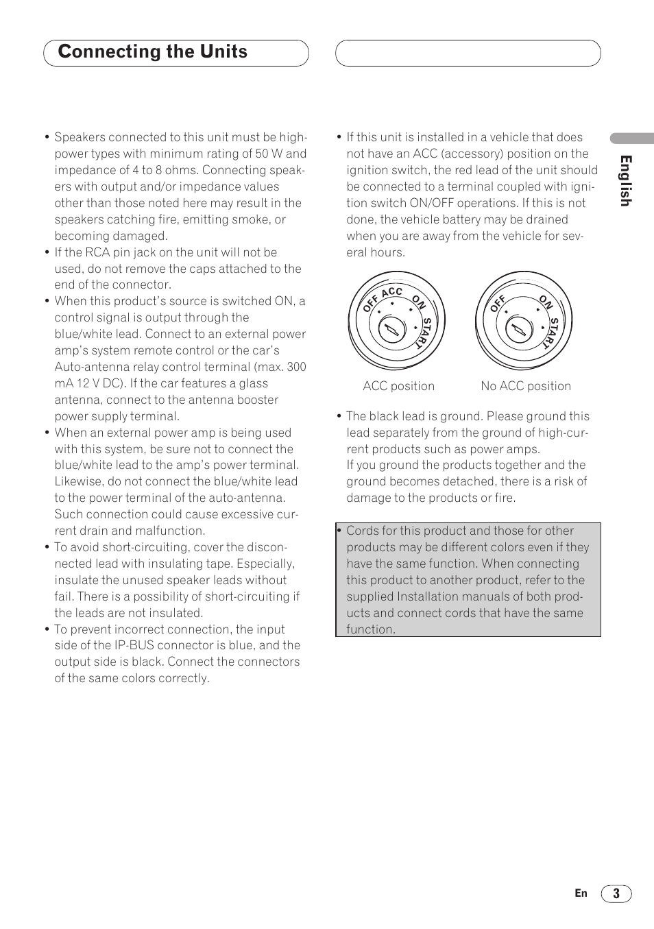 Connecting the units | Pioneer DVH-P5000MP User Manual | Page 3 / 88