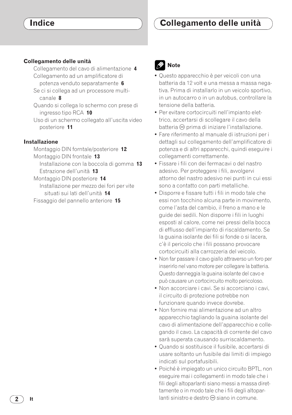 Indice collegamento delle unità | Pioneer DVH-P5000MP User Manual | Page 58 / 88