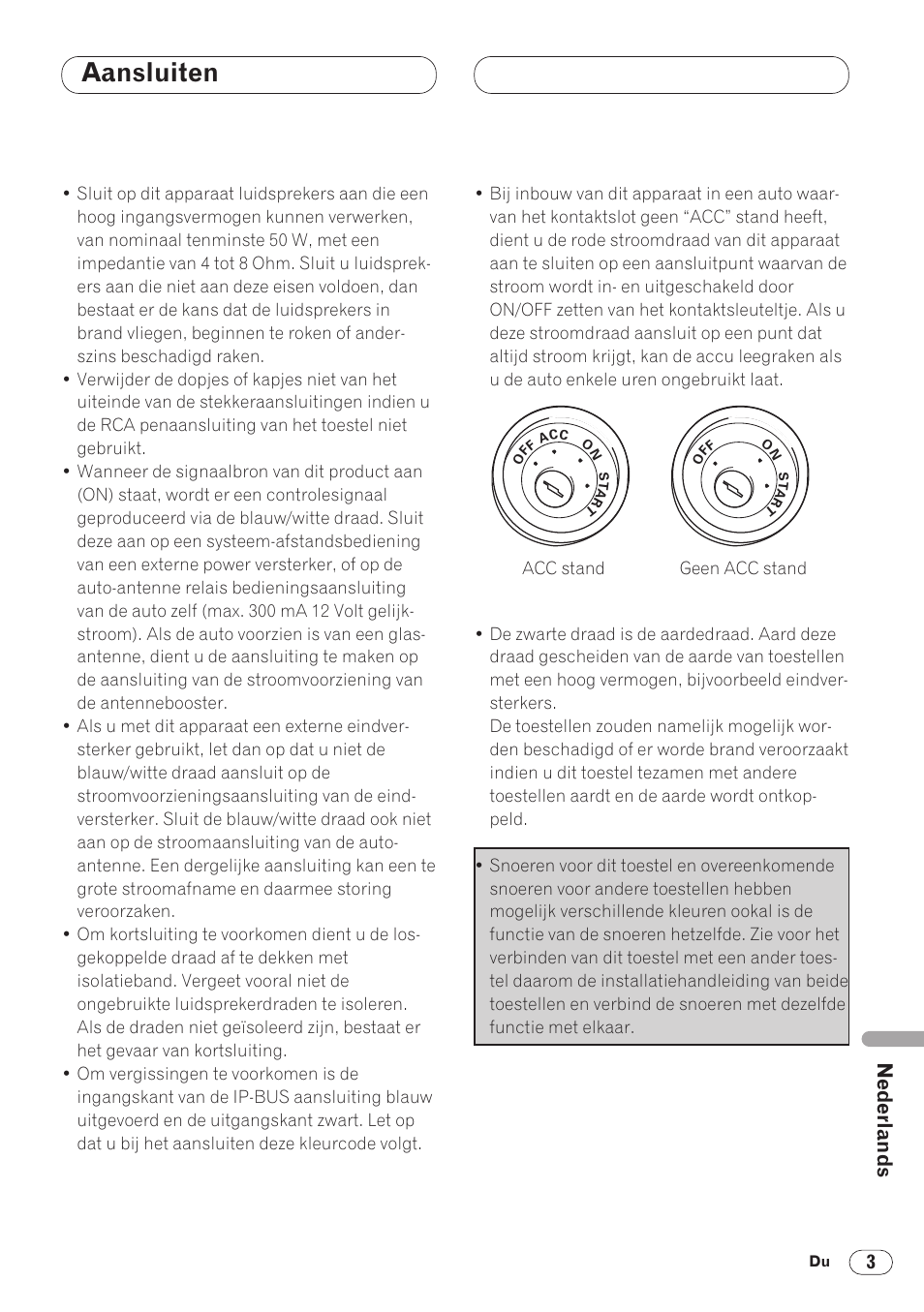 Aansluiten | Pioneer DVH-P5000MP User Manual | Page 73 / 88