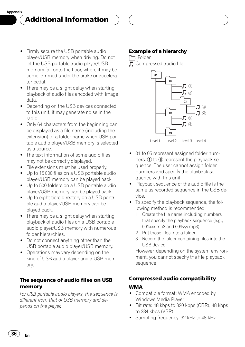 Additional information | Pioneer DVH-P5000UB User Manual | Page 86 / 96