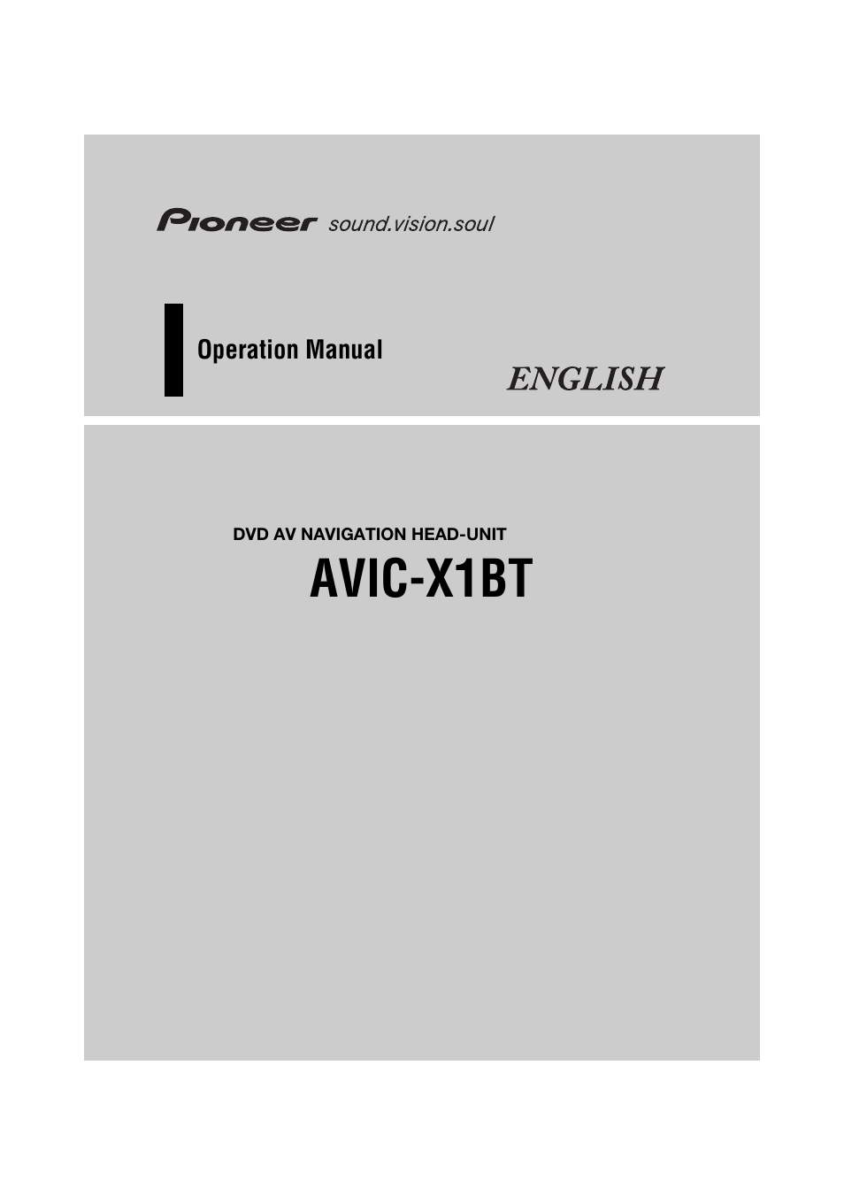 Pioneer AVIC-X1BT User Manual | 155 pages