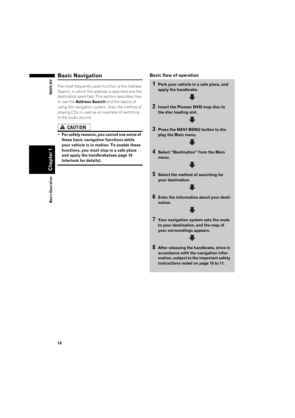 Basic navigation | Pioneer AVIC-X1BT User Manual | Page 18 / 155