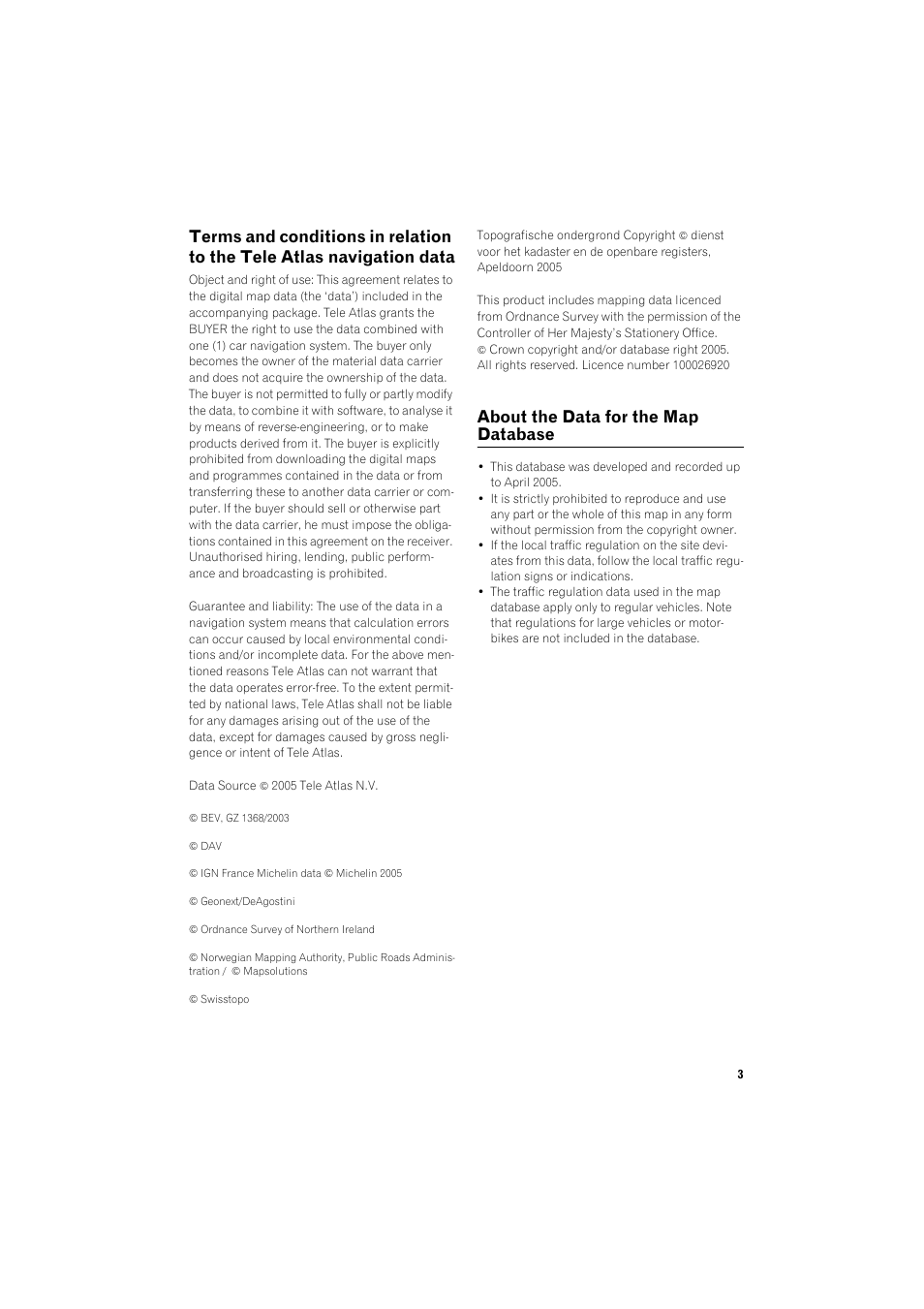 About the data for the map database | Pioneer AVIC-X1BT User Manual | Page 5 / 155